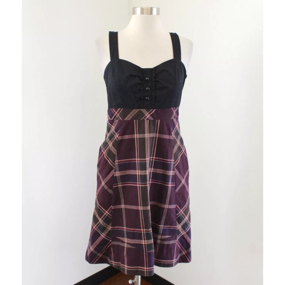 Maeve Annie and Jane Maroon Plaid Dress - Picture 2 of 6